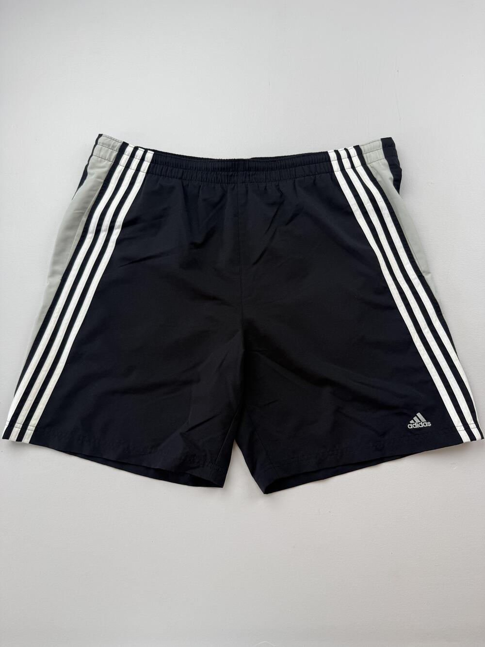 Adidas Shorts Mens Large Black 8 Inch Inseam Mesh Lined Athletic Gym Training